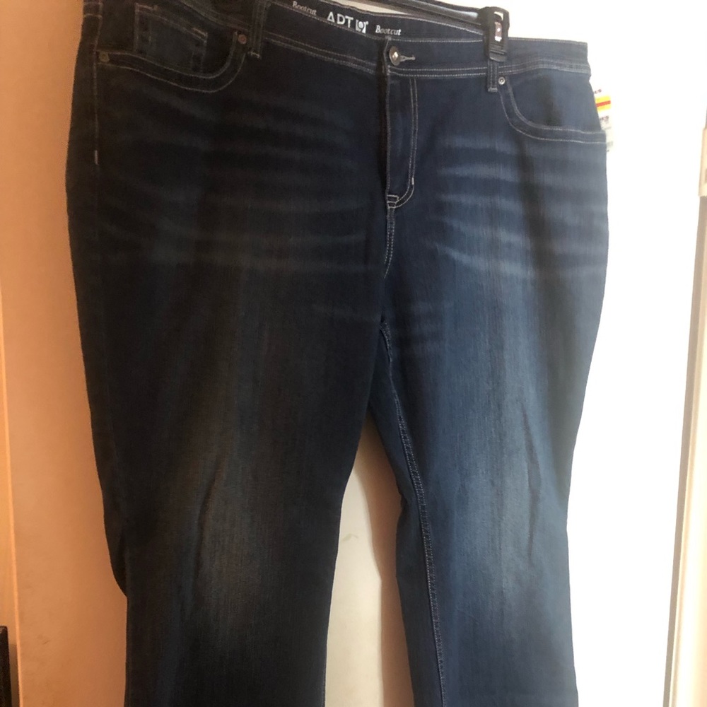 Ladies Plus Bling pocket Flare Jeans